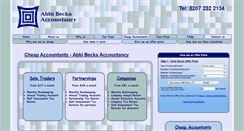 Desktop Screenshot of abbibeckaaccountancy.co.uk